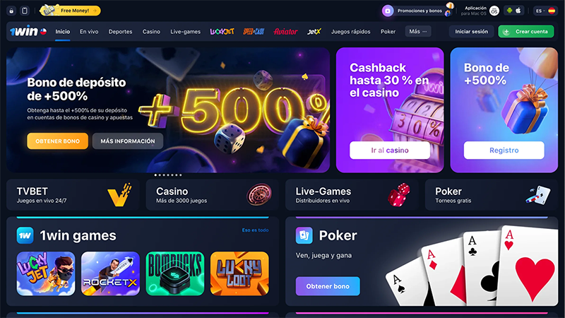 Juegos de Mines en 1win Chile
