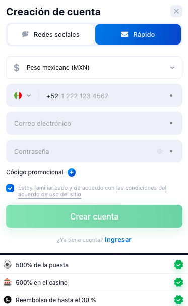 1win Registro